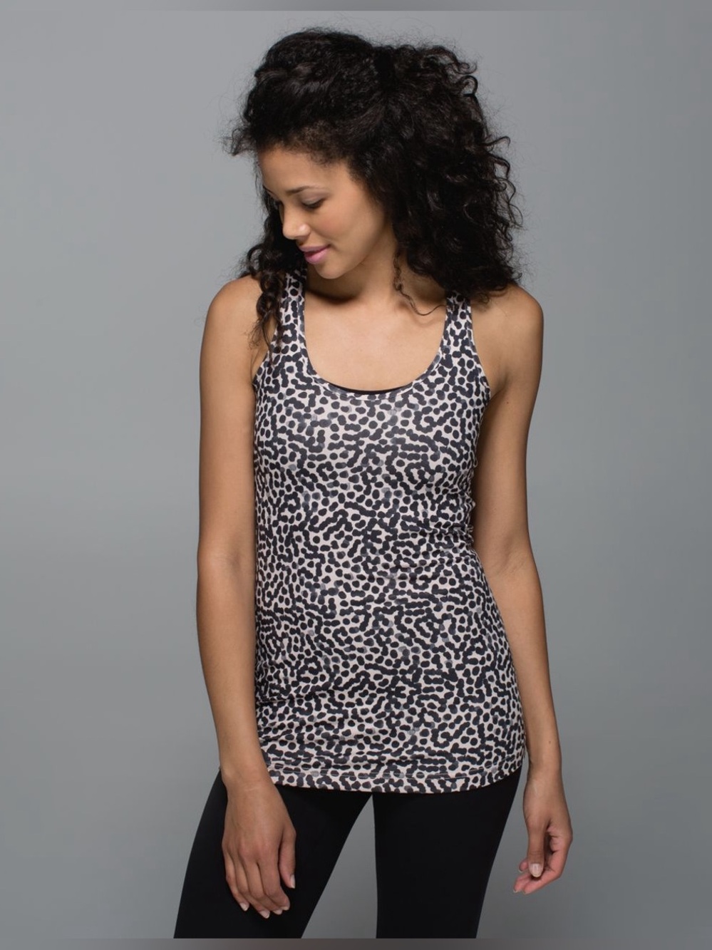 Lululemon - Leopard Print Racerback Tank Dress - Taupe & Black